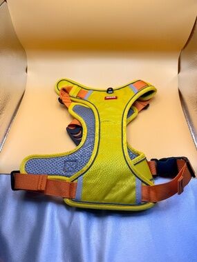 New Reflective No Pull Dog Harness Size L Yellow Orange